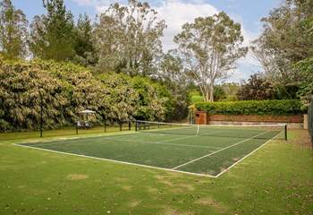 The communal tennis court is available along with a personal tennis coach. You can book one to one sessions on arrival.