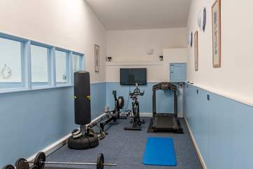 The communal gym is located in the pool house so don't forget to pack your trainers.