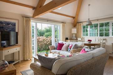 The sitting-area in the open plan living-room.