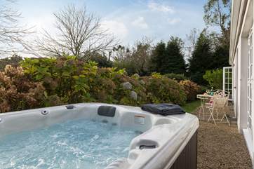 The private hot tub.