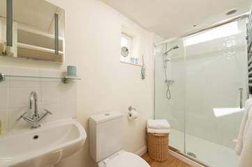 The separate shower-room which is on the first floor with the bedrooms.
