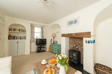 Another view of the sitting-room - this window looks out to the courtyard.