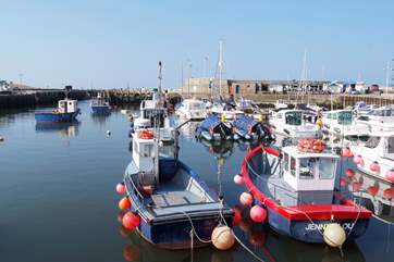 West Bay just outside Bridport is only six miles away, this is the pretty harbour. Yet another great cafe here....The Watchhouse Cafe, right on the beach.