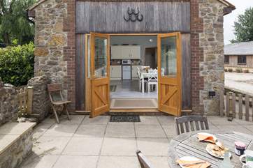 The patio is a relaxing place for everyone to gather.