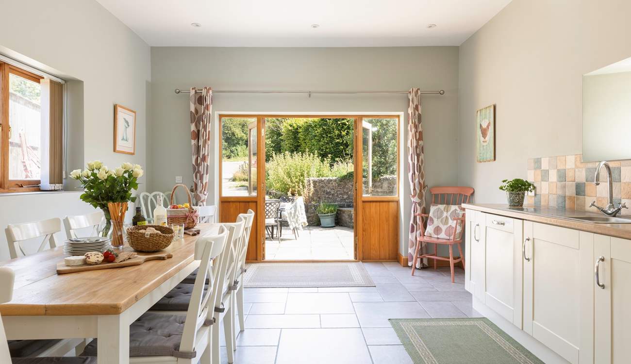 Throw open the patio doors and let the sunshine in.