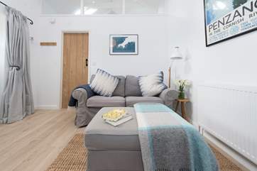 A comfy sofa, put your feet up.