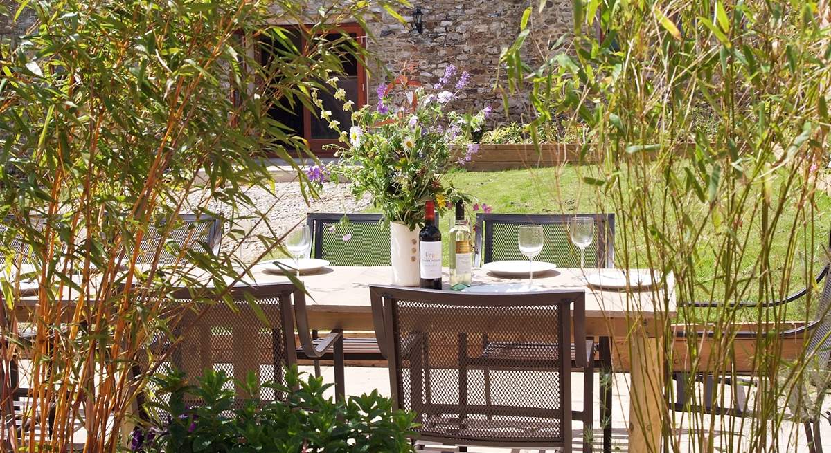 Suppers in the garden - the perfect setting for a celebration or simply a sociable extended family meal.