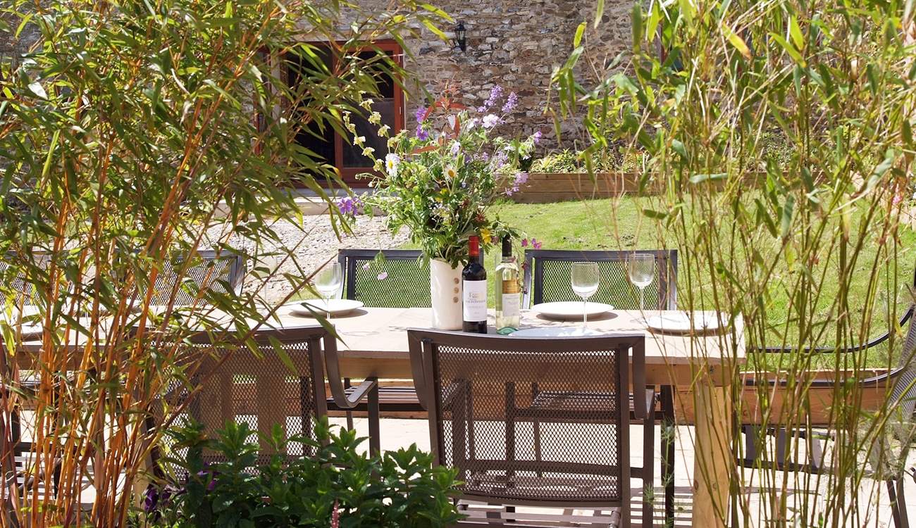 Suppers in the garden - the perfect setting for a celebration or simply a sociable extended family meal.