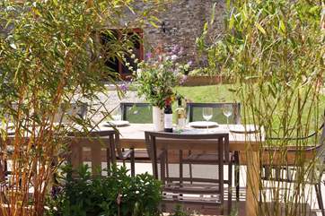 Suppers in the garden - the perfect setting for a celebration or simply a sociable extended family meal.