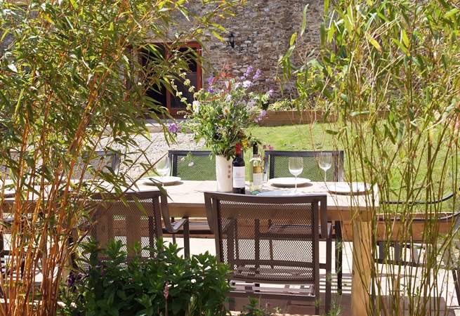 Suppers in the garden - the perfect setting for a celebration or simply a sociable extended family meal.