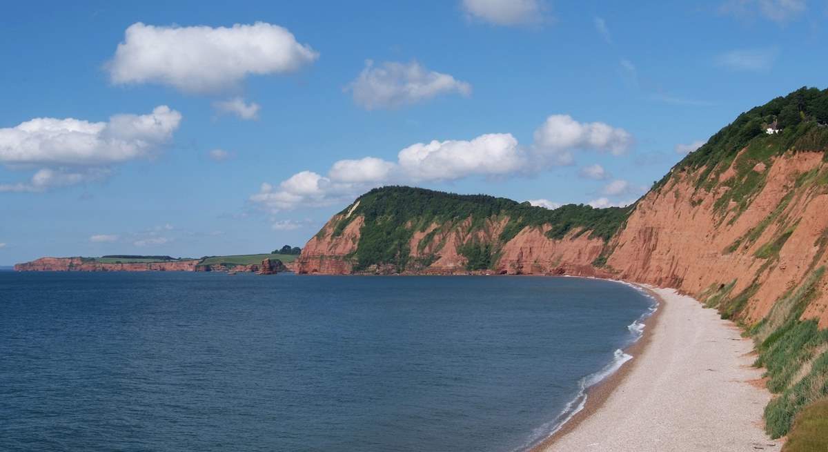 The stunning Jurassic Coast is a short drive away - this is at Sidmouth.