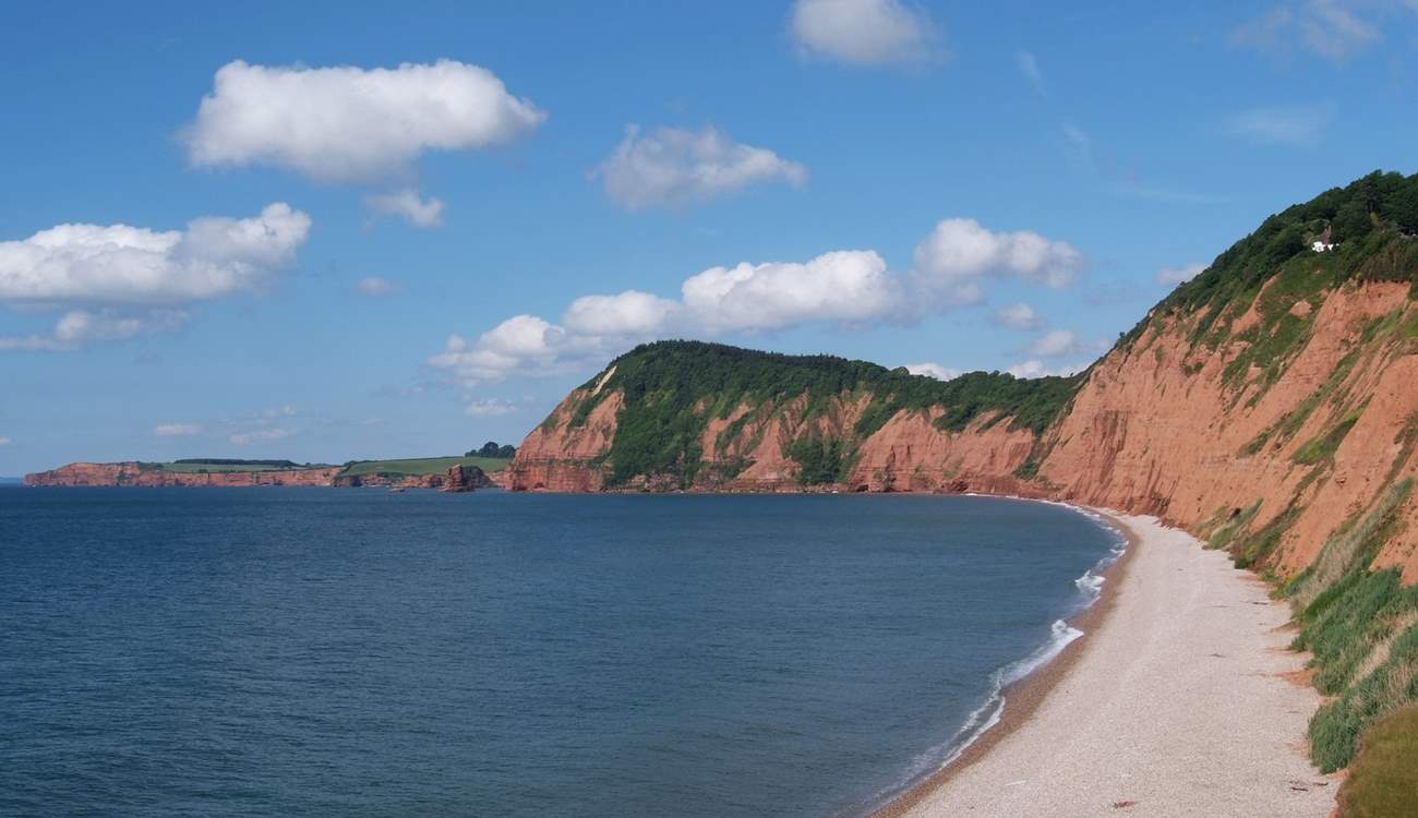 The stunning Jurassic Coast is a short drive away - this is at Sidmouth.