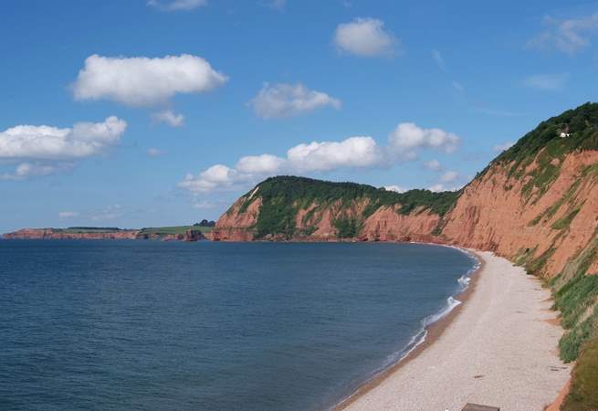 The stunning Jurassic Coast is a short drive away - this is at Sidmouth.