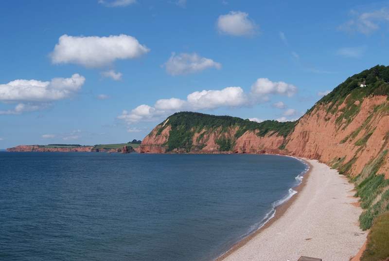 The stunning Jurassic Coast is a short drive away - this is at Sidmouth.