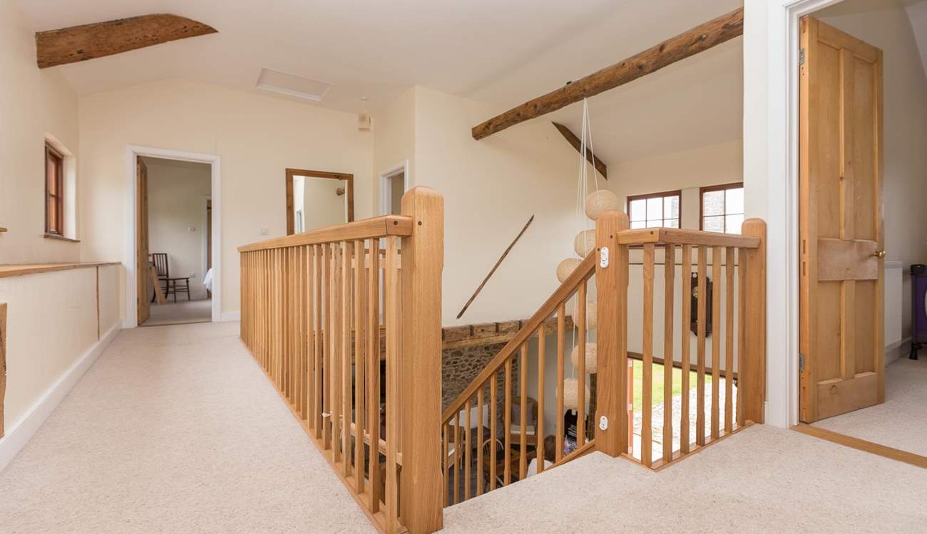 There is a grand landing linking the four first floor bedrooms.