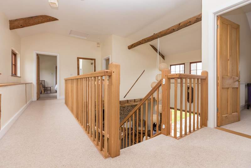 There is a grand landing linking the four first floor bedrooms.