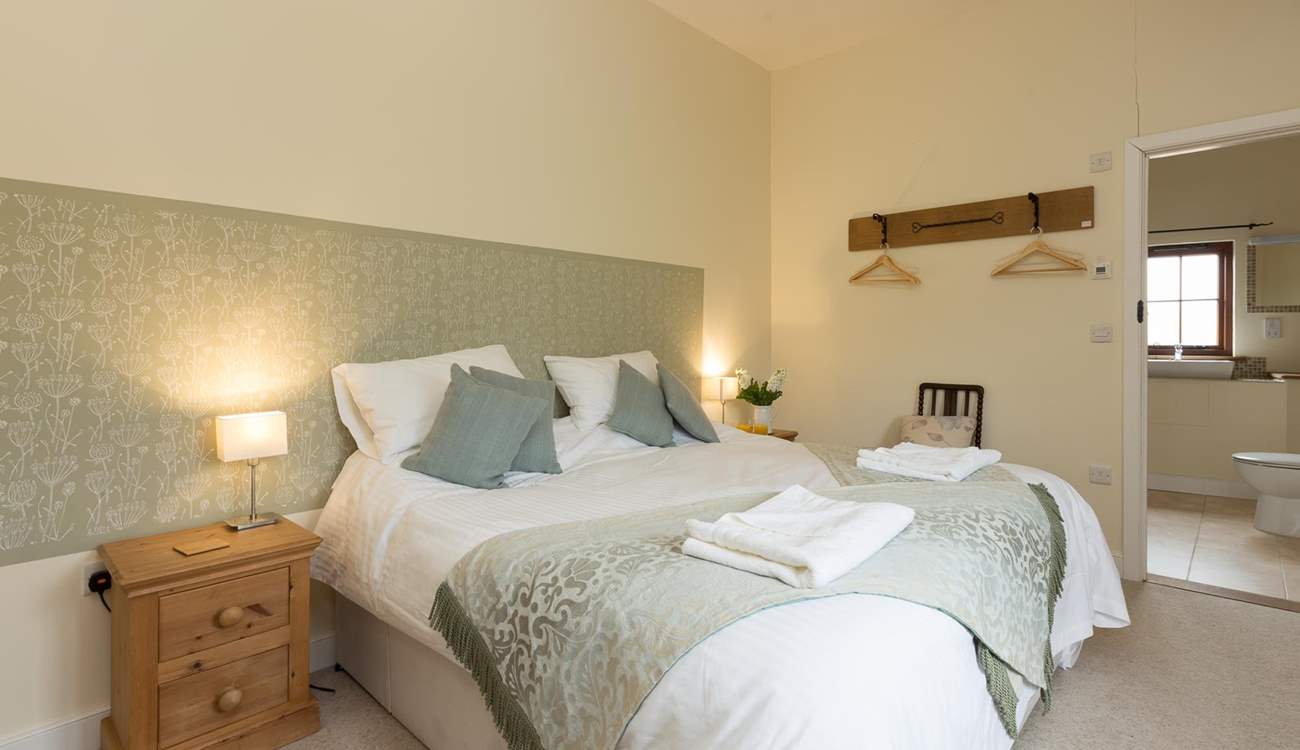 All the beds can be made up as twins or super-king sized doubles. This is Bedroom 2.