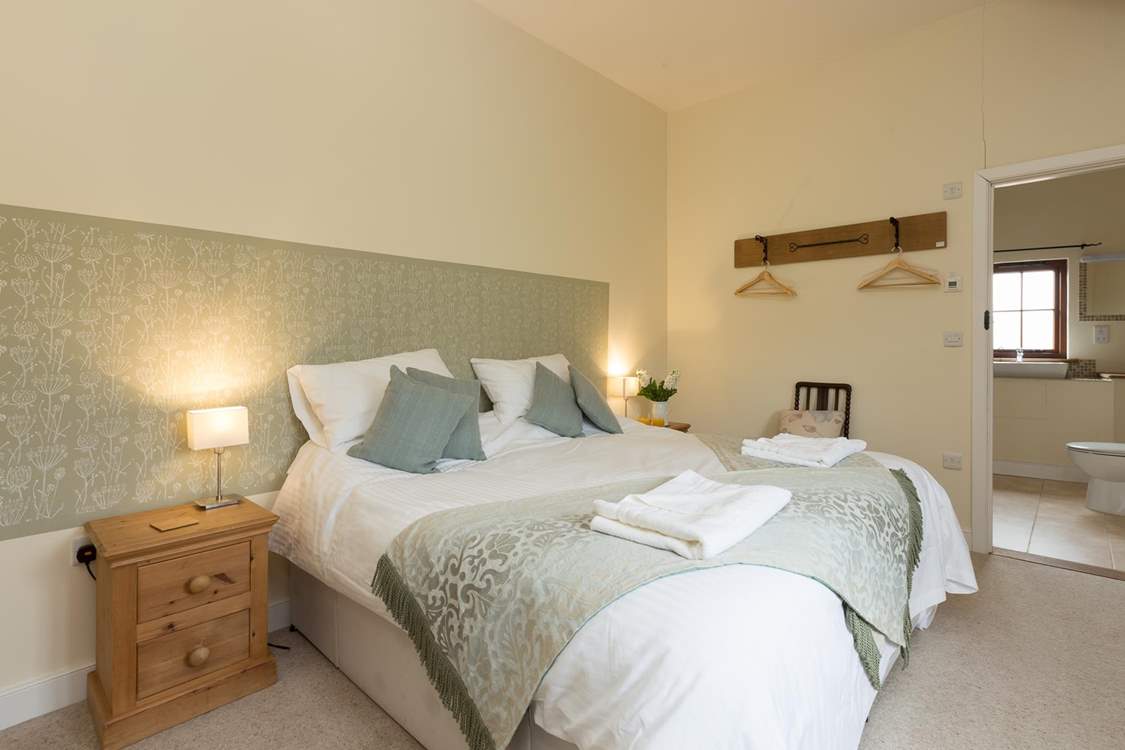 All the beds can be made up as twins or super-king sized doubles. This is Bedroom 2.