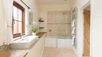 This bedroom also has a bath and fitted shower.