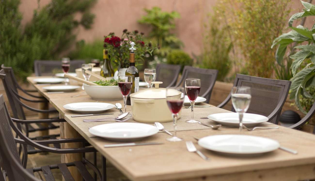 Enjoy long lazy lunches or evenings under the stars.