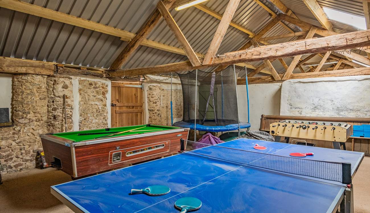 ....and you can challenge each other to a game of table-tennis.