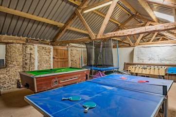 ....and you can challenge each other to a game of table-tennis.
