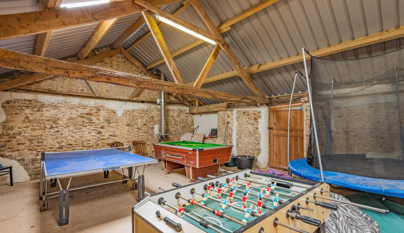 Children and adults will enjoy the table-football!