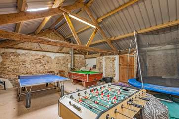 Children and adults will enjoy the table-football!