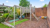 This is the play-area - there is a sand pit in the far corner too.