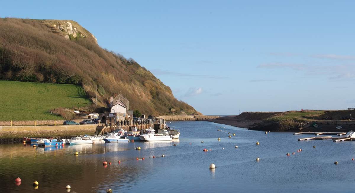 Seaton harbour is very picturesque.  