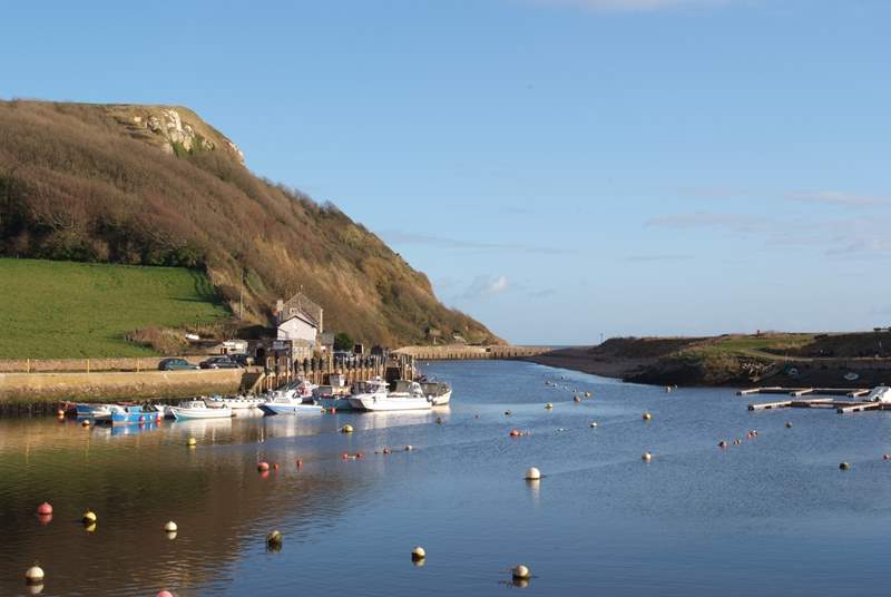 Seaton harbour is very picturesque.  
