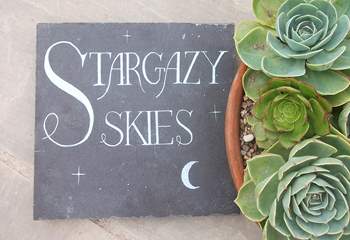 Lots of lovely touches at Stargazy Skies.