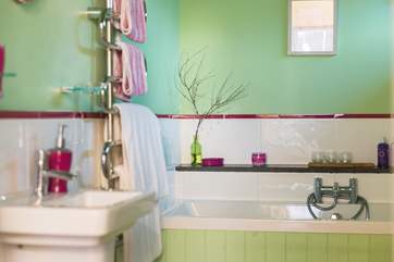 Fluffy towels warming on the towel rail...perfect after busy days exploring this stunning coastal area.