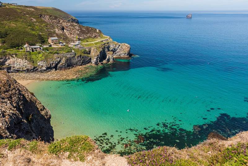 Trevaunance Cove is simply gorgeous and just up the coast from Chapel Porth.