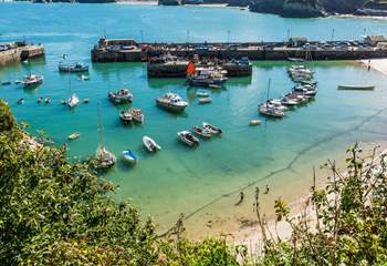 The pretty harbourside of Newquay, renowned for stunning surfing beaches.