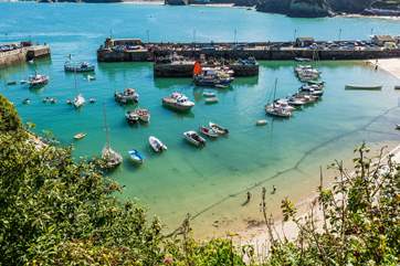 The pretty harbourside of Newquay, renowned for stunning surfing beaches.