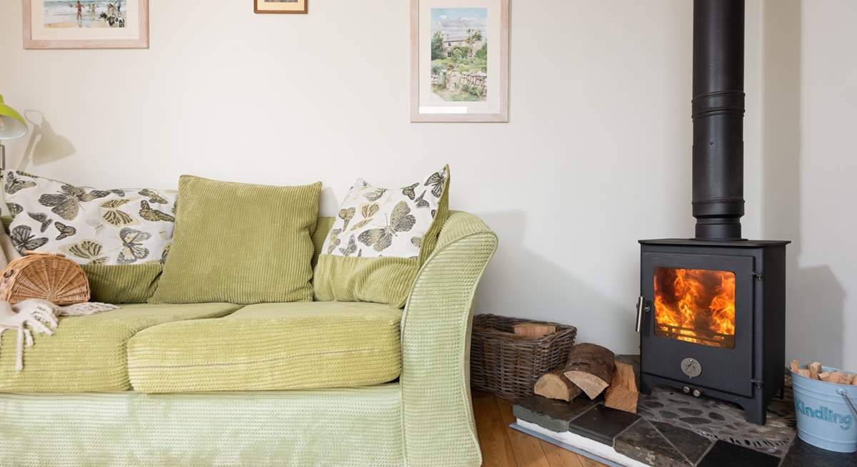 The wood-burner will keep you warm throughout the year. 