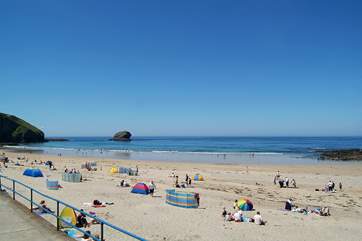 The family-friendly beach at Portreath is just a short car journey away.