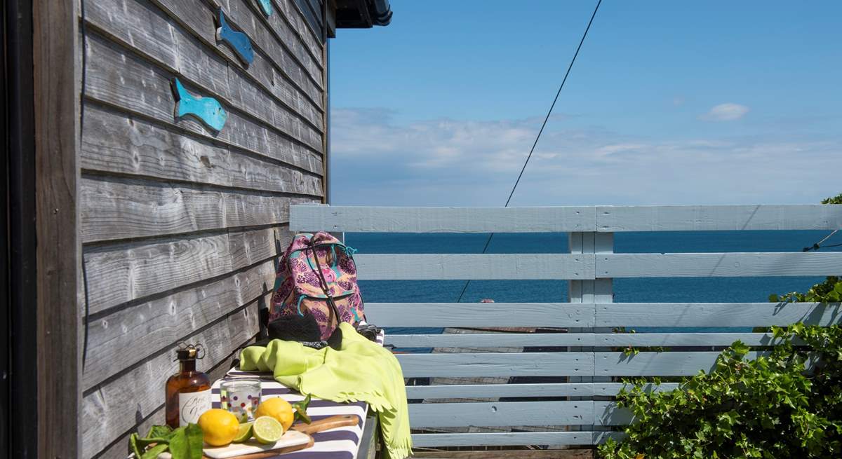 Sit in the Cornish sunshine and enjoy holiday treats. 