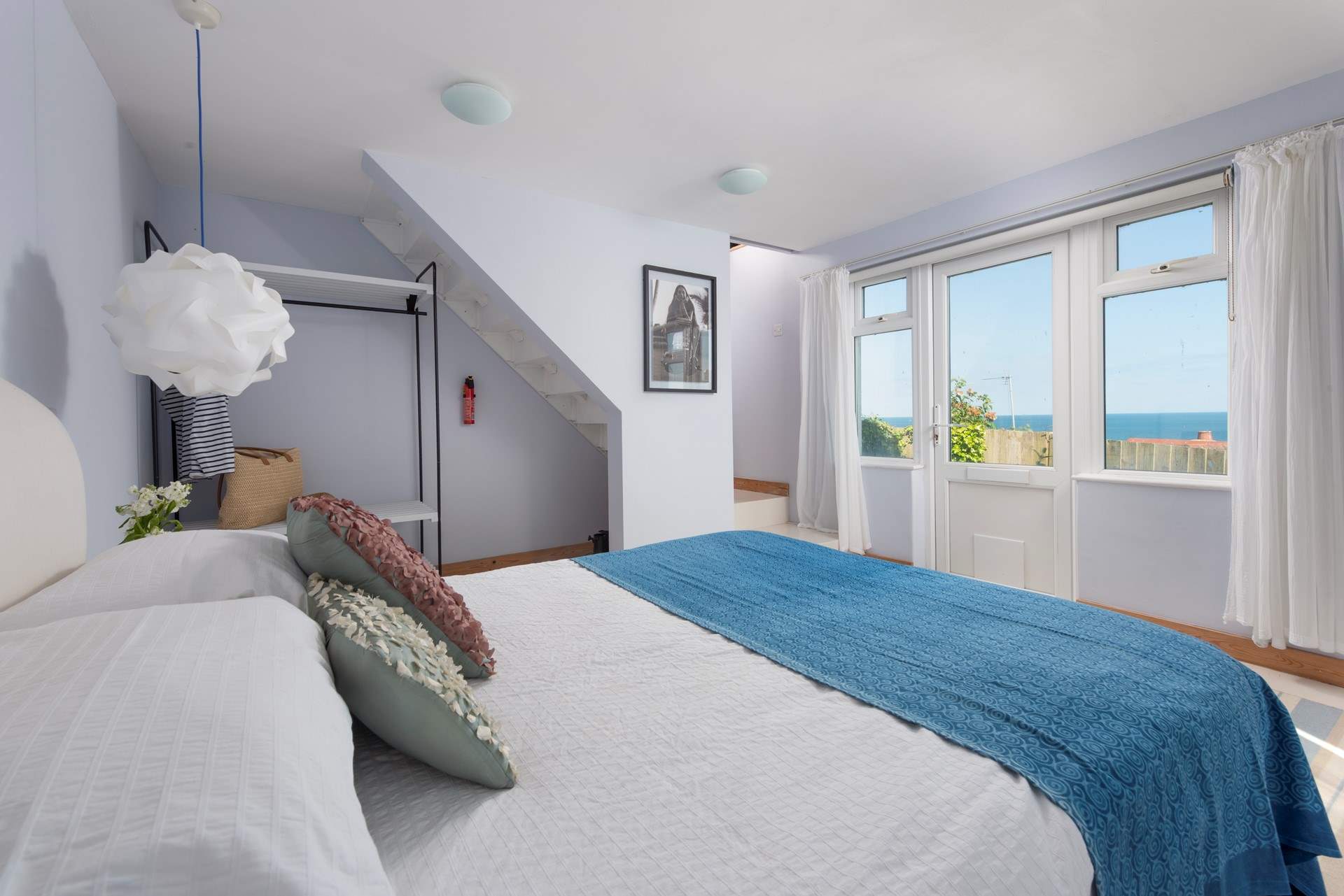 Bedroom 2 on the lower ground floor.