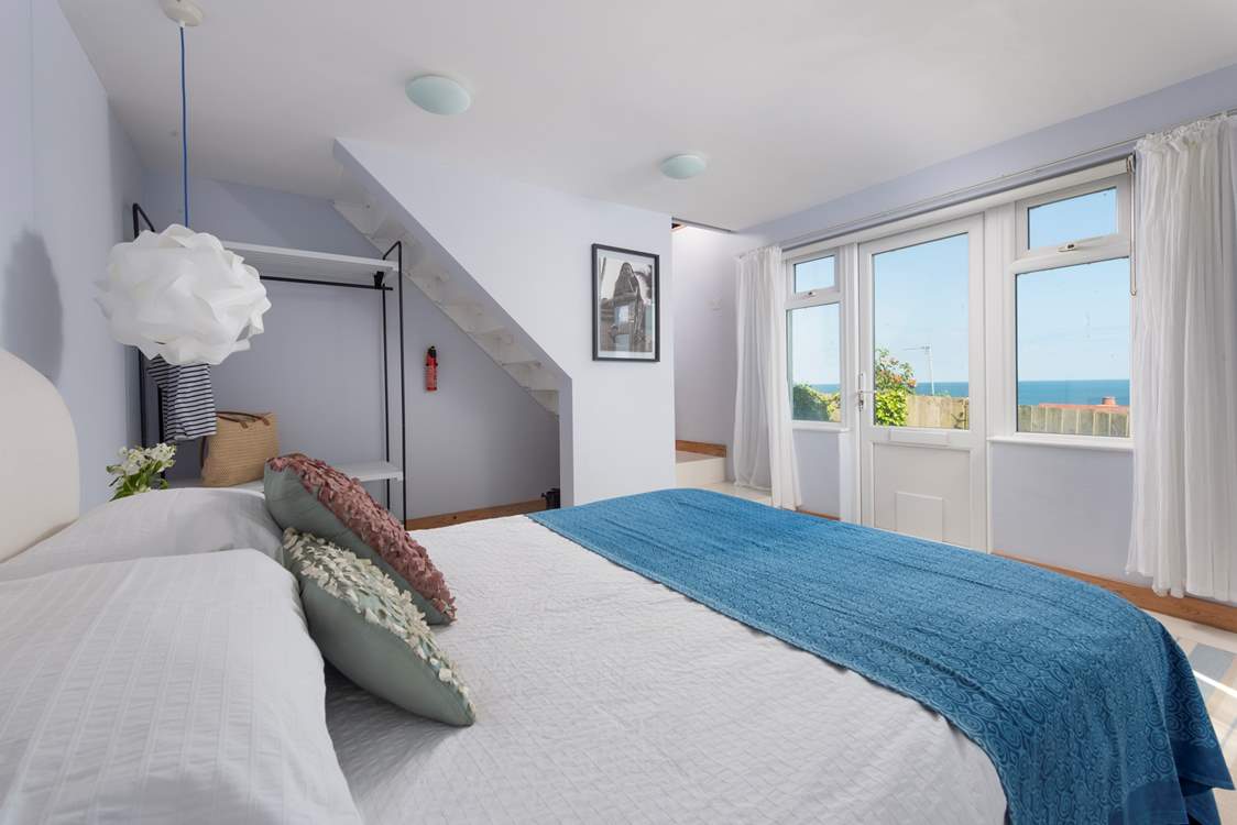 Bedroom 2 on the lower ground floor.