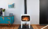 The stylish wood-burner for cooler evenings. - Thumbnail Image