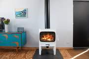 The stylish wood-burner for cooler evenings.