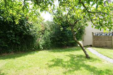 The path around from the cottage to the garden.