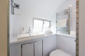 The compact but efficient en suite shower-room.