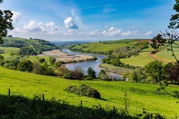 The River Dart looking towards nearby Totnes, another great day out.