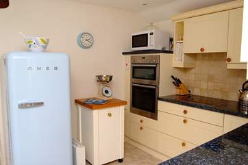 The super-size fridge in Medlar Cottage (2595) to accommodate all those holiday treats.