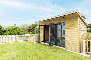 Relax in the gorgeous garden room.