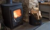 A roaring wood-burner. - Thumbnail Image