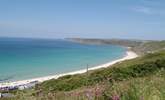 Sennen Cove has a long stretch of golden sand. - Thumbnail Image